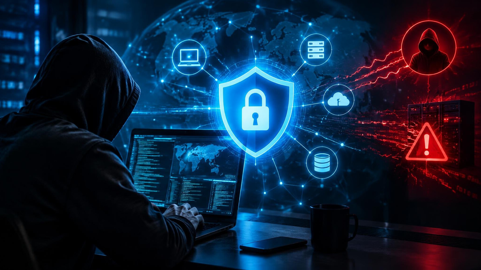 hacker at computer