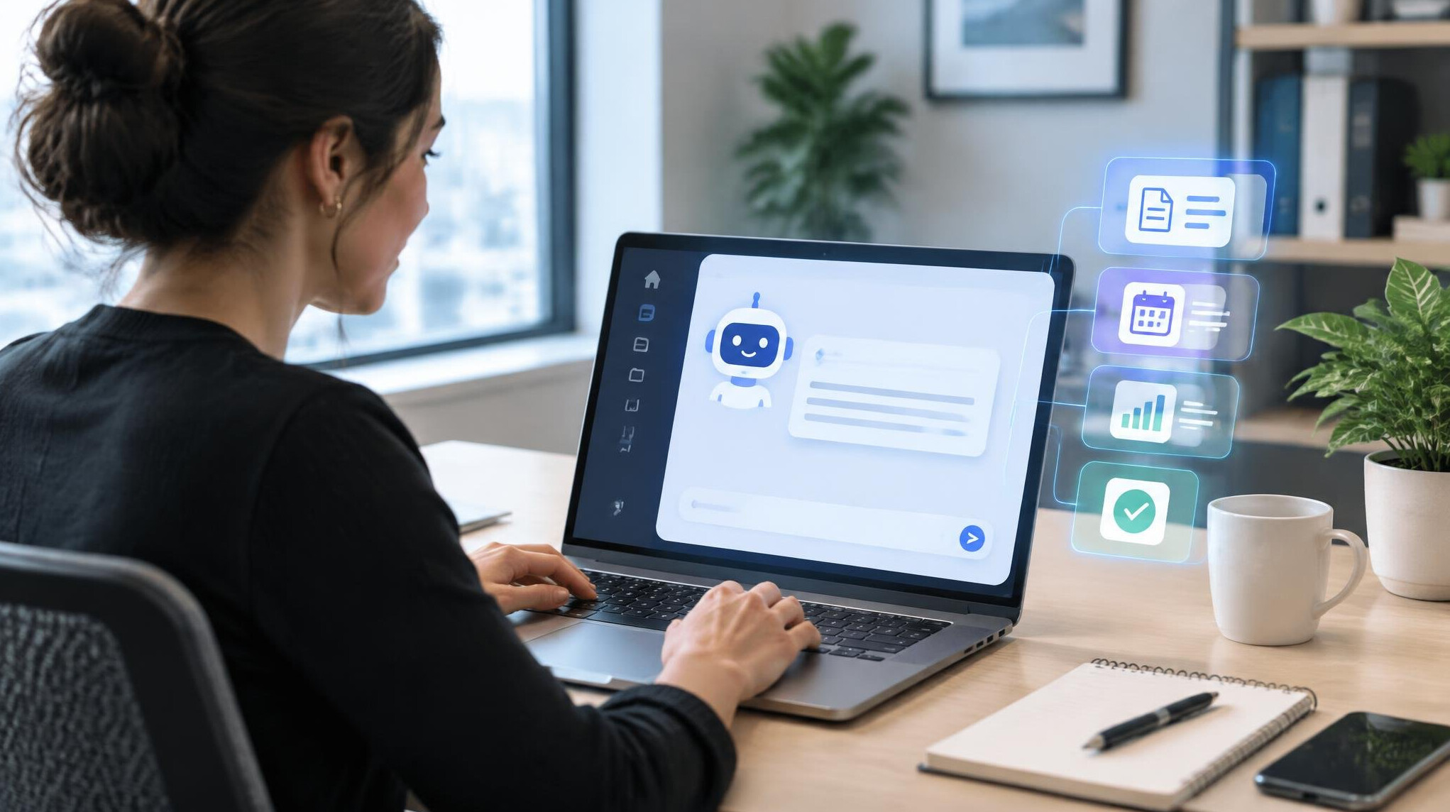 ai assistant helping with work